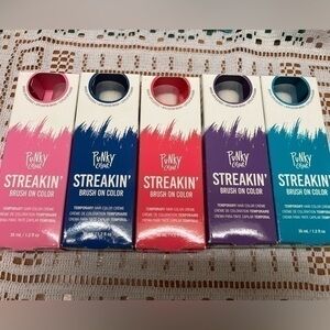 NWT Set of 5 Punky Colour Streakin’ Brush on Color. 5 Different Shades